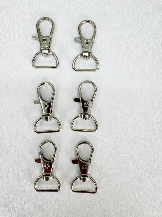 Swivel Lobster Clasp with D Ring l 6PCS