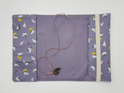 Enjoy Rabbit Book Cover, Fabric Dust Jacket