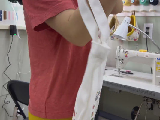 Sewing Canvas Zipper Bag - Sewing Tote