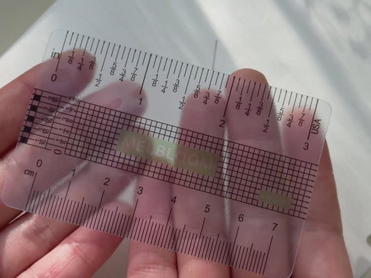 The Credit Card-sized Measuring Ruler - Mini Sewing Gauge- FREE shipping