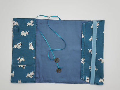 Shy Dog Book Cover, Fabric Dust Jacket