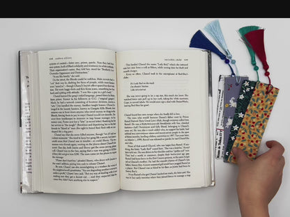 Words Fabric Bookmark