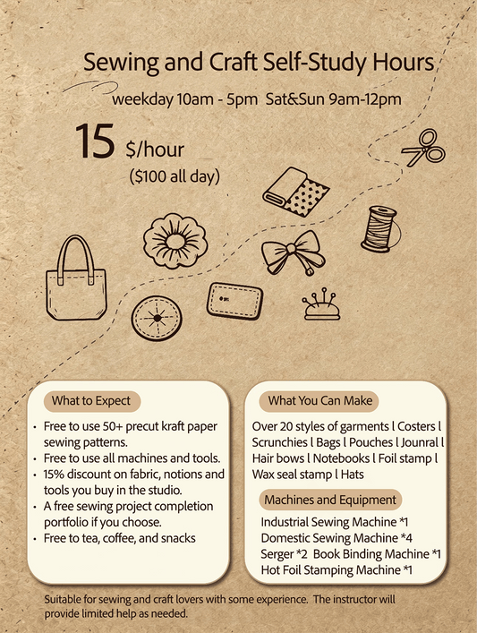 Sewing and Craft Self-Study Hours