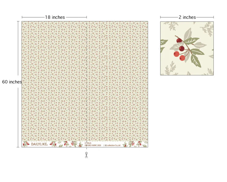100% Cotton Oxford Cornus 60" Wide