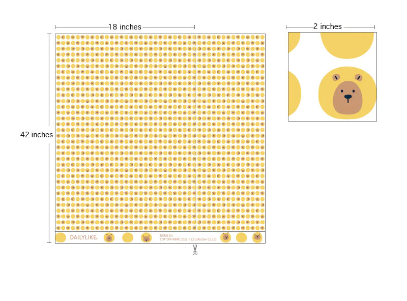100% Cotton 20C Dong Gu 42" Wide